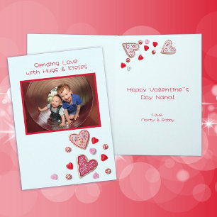 Carte de voeux photo pour enfants Valentine Traits