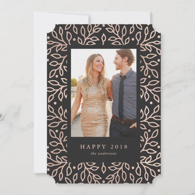 Carte de vœux photo pour la nouvelle année 2018 (Devant)