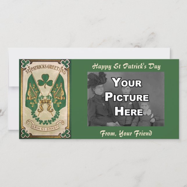 Carte de vœux photo pour la Saint-Patrick (Devant)