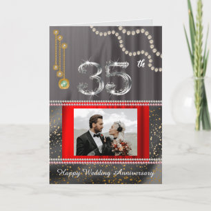Carte de vœux photo pour le 35e anniversaire Éme
