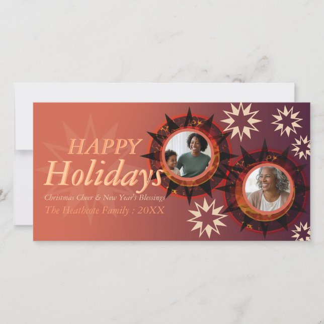 Carte de voeux photo pour le Nouvel An de la tribu (Devant)