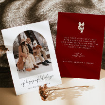 Carte de vœux photo pour les fêtes | Carte de Noël