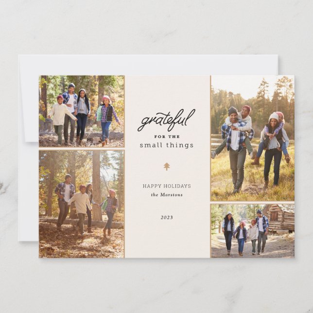 Carte de vœux photo pour les fêtes de fin d'année  (Devant)