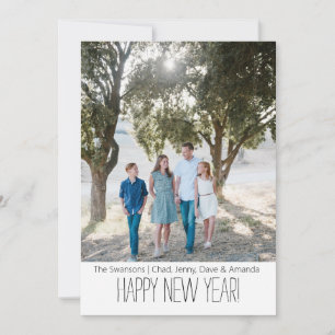 Carte de vœux photo pour une nouvelle année joyeus