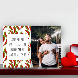 Carte de vœux photo Saint-Valentin Roses sont roug