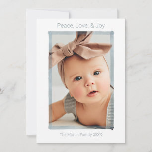 CARTE DE VOEUX PHOTO   Simple Amour Paix Joie Mode