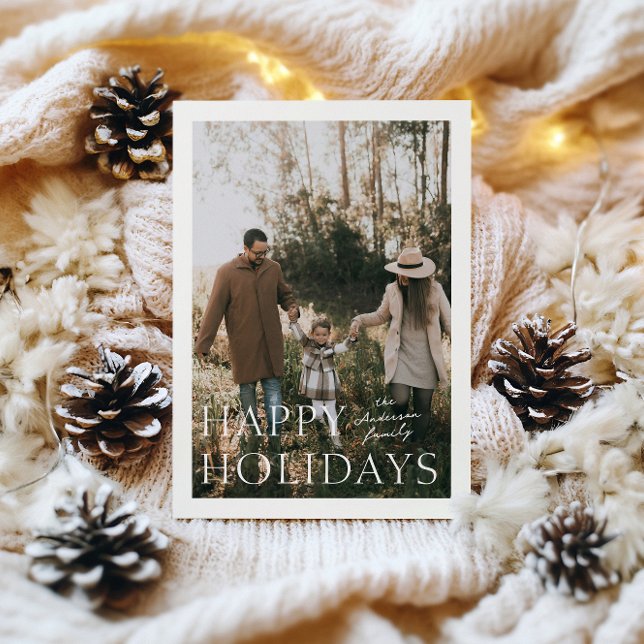 Carte de vœux photo simplicité vacances (Créateur téléchargé)