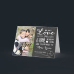 Carte de voeux photos de vacances Sweet Love<br><div class="desc">Sweet Love Holiday Photo Greeting Card de Orabella Prints. Veuillez remplacer la photo modèle par une image personnelle avant d'acheter.</div>