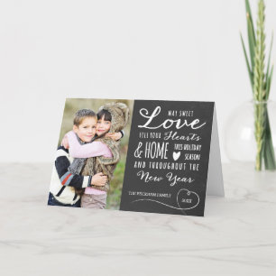 Carte de voeux photos de vacances Sweet Love