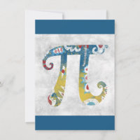 Carte de voeux Pi Symbole Occupé