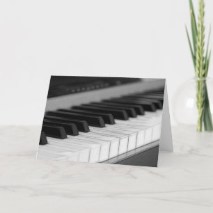Carte de voeux Piano