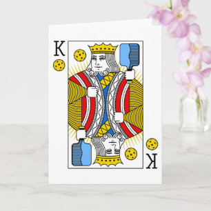 Carte de vœux Pickleball - Roi du Pickleball