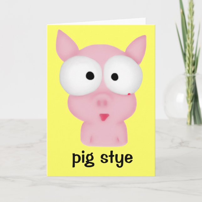 Carte de voeux Pig Stye (Devant)