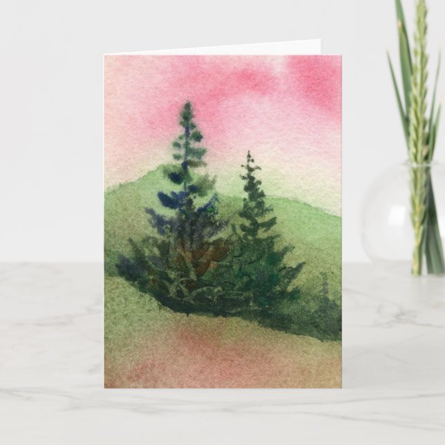 Carte de voeux Pinescape (Devant)