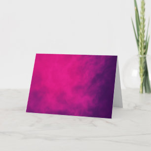 Carte de voeux Pink Fumée Neon pliée - Personnalis