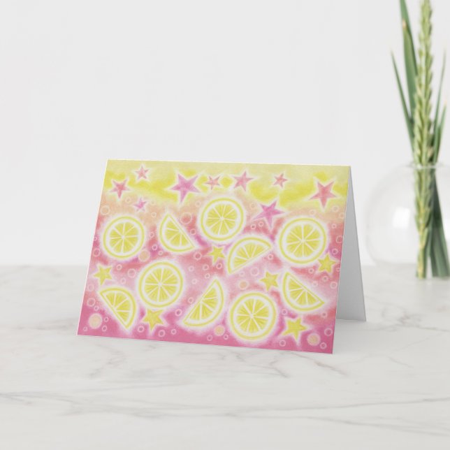 Carte de voeux Pink Lemonade 'Félicitations ! ' (Devant)