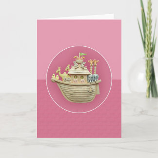 Carte de voeux Pink Noah's Ark
