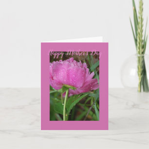 Carte de voeux Pink Peony pliée