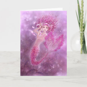 Carte de voeux Pink Rubon Mermaid