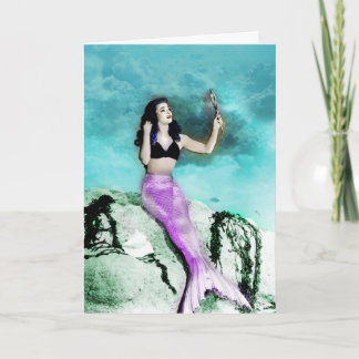 Carte de voeux Pinup Mermaid