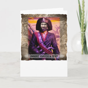 Carte de voeux pirate - Personnaliser la photo et 