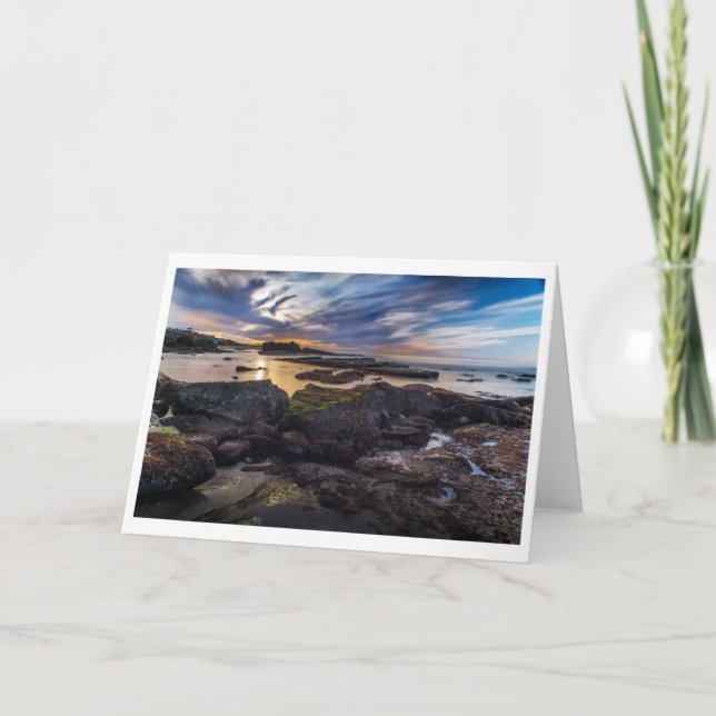 Carte de voeux - plage de joint, La Jolla (Devant)