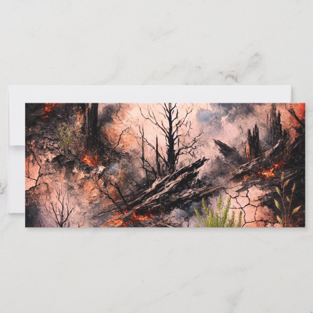 Carte de voeux Plat Artistique (Devant)