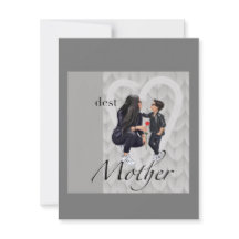 Carte de vœux plat Joyeuse fête des mères au garço