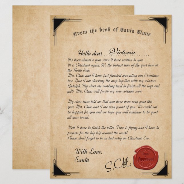 Carte de voeux plate (Devant / Derrière)