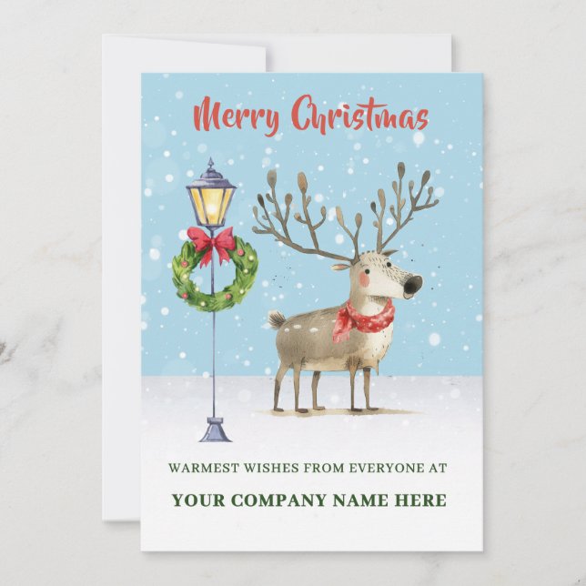 Carte de Vœux Plate (Devant)