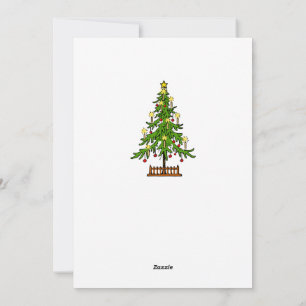 Carte de Vœux Plate 5x7 Chandelles de Noël