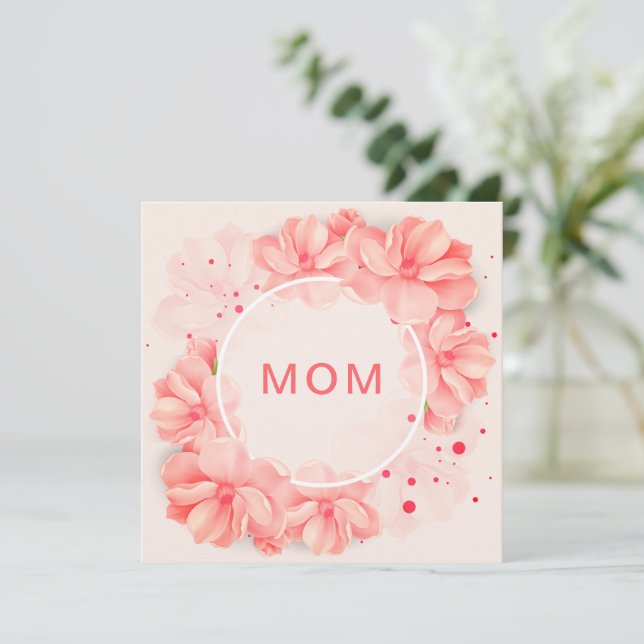 Carte de vœux plate Bonne Maman (Debout devant)