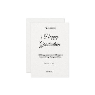 Carte de vœux plate de 3,5" x 5"