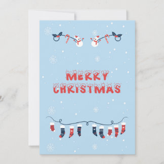 Carte de vœux plate Joyeux Noël