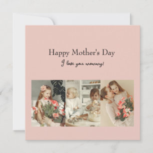 Carte de vœux plate personnalisée pour la fête des