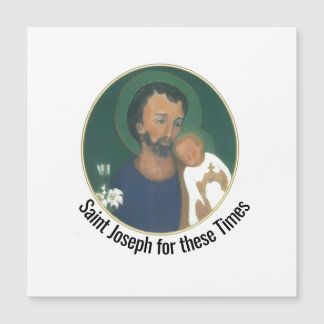 Carte de vœux plate pour Saint Joseph pour ces tem