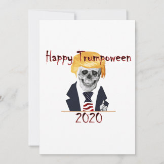 Carte de vœux plate Trumpoween