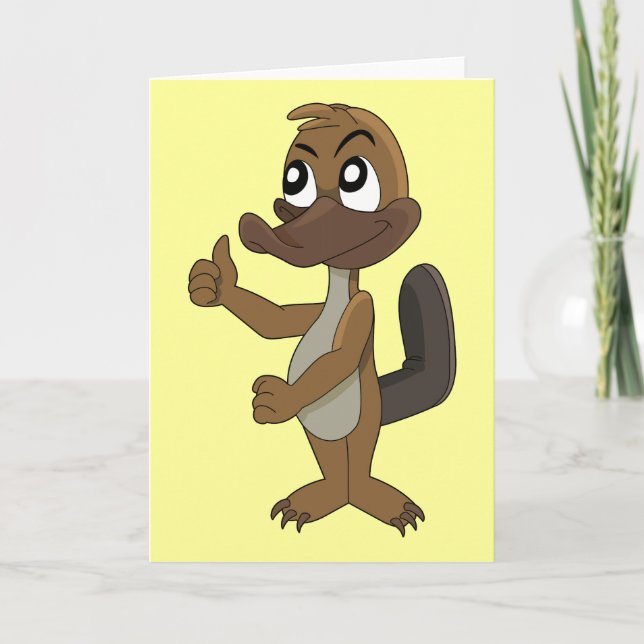 Carte de voeux Platypus (Devant)