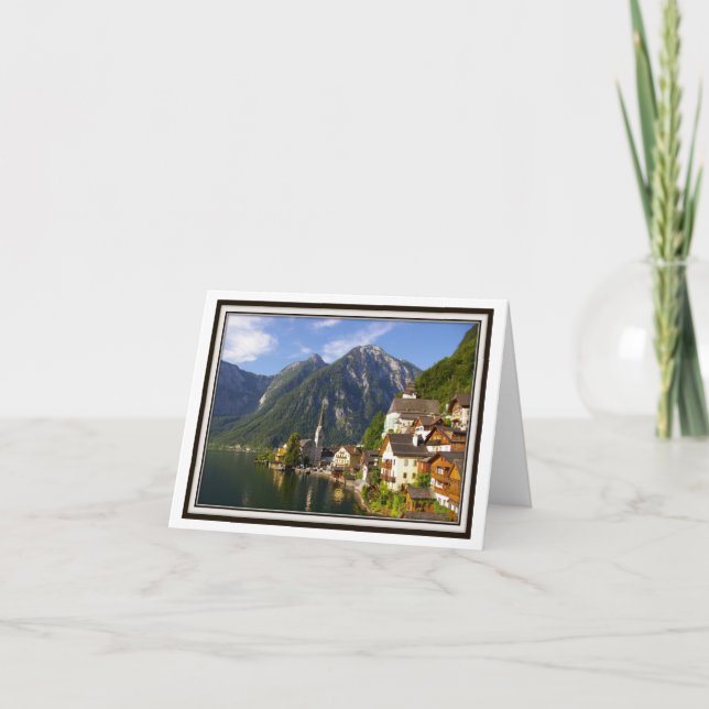 Carte de vœux pliable - Hallstatt, Autriche (Devant)