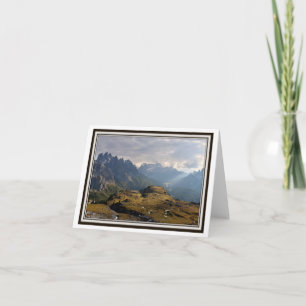Carte de vœux pliable - Les Alpes italiennes !