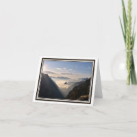 Carte de vœux pliable – Lever de soleil dans les A