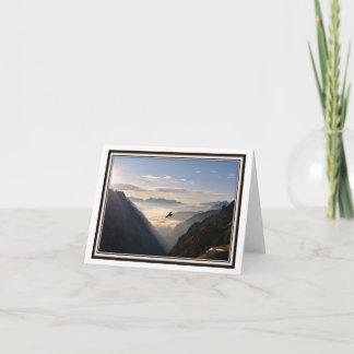 Carte de vœux pliable – Lever de soleil dans les A