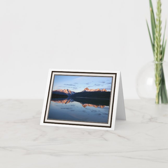 Carte de vœux pliable - Redfish Lake, Idaho (Devant)