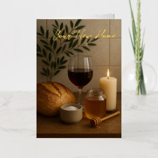 Carte de voeux pliée