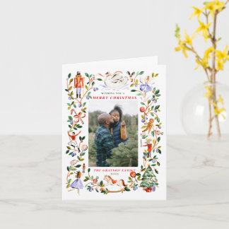 Carte de voeux pliée