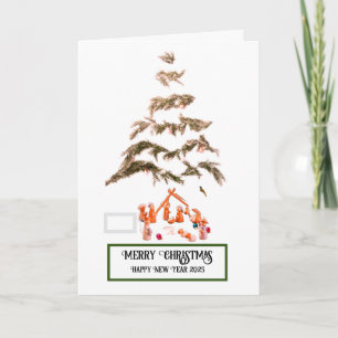 Carte de voeux pliée