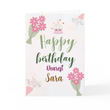 Carte de voeux pliée