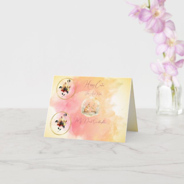 Carte de vœux pliée  (Orchidée)