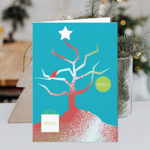 CARTE DE VOEUX PLIÉE ARBRE DE L'ART
