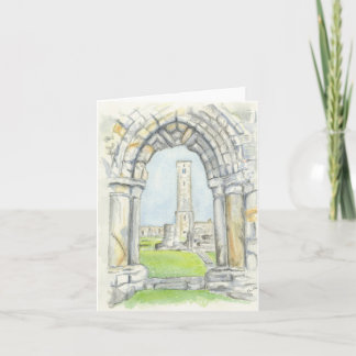 Carte de voeux pliée avec illustration originale